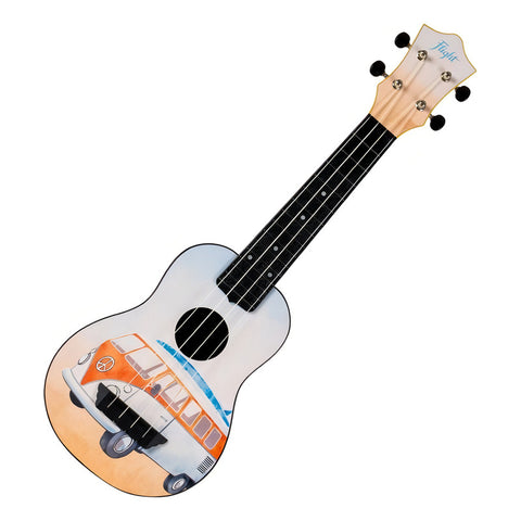Ukulele Soprano Tus-25 Bus Viaje Con Funda Flight Ukelele # Color Blanco