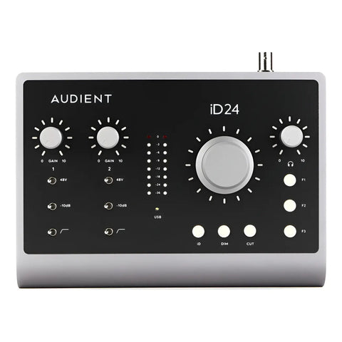 Interfaz De Audio 10 Entradas 14 Salidas Audient Id24 Negro