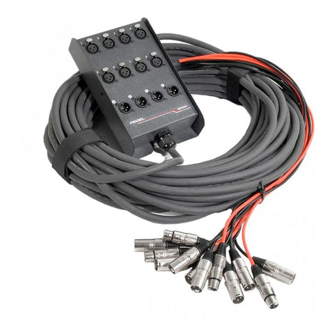 Medusa 12 Canales 8 Entradas 4 Salidas Xlr 25 M Proel Ebn804