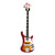 Bajo Tipo Rickenbacker Color Sunburst Gremori Gmr-4003 Acabado Del Cuerpo Barnizado Cantidad De Cuerdas 4 Color Rojo Orientación De La Mano Diestro