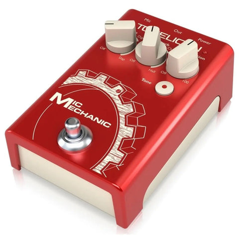 Pedal Procesador D/efectos P/guita Tc Helicon Mic Mechanic 2 Rojo