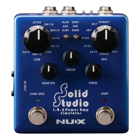 Pedal Nux Solid Studio Nss-5 Simulador Amplificador/cabina Guit Electric Azul