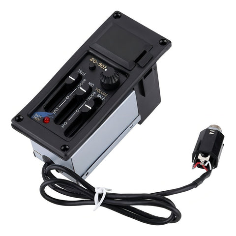 Pastilla Piezoeléctrica Guitarra Acústica Belcat Eq505r 3 Bandas Negro