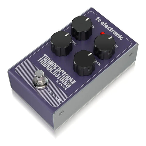 Pedal Flanger P/guitarra, Tc Electronic Thunderstorm Flanger Azul Acero Púrpura