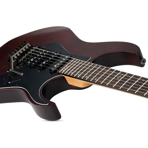 Guitarra Eléctrica Color Nogal, Sgr By Schecter Banshee-6 Fr Diestro Bordó