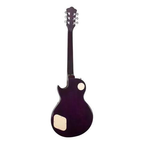 Guitarra Eléctrica Les Paul Mars Lp Standard Purple Ppl Diestro Violeta Oscuro Palo De Rosa