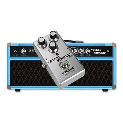 Pedal De Efecto Nux Steel Singer Drive Distorsión - Oddity Plateado