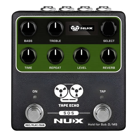 Pedal Tape Echo Tributo Al Space Echo Nux Ndd-7 Negro