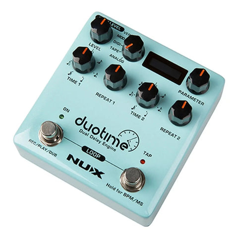 Pedal De Delay Duotime Nux Ndd-6 Duo Time Turquesa