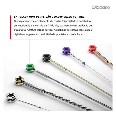 Cordas Para Guitarra D'addario Xl Chromes Ecg25 012 - 052