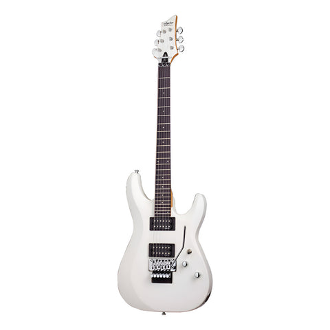 Guitarra Eléctrica Schecter C-6 Fr Deluxe Satin White Diestro Satin White Palo De Rosa