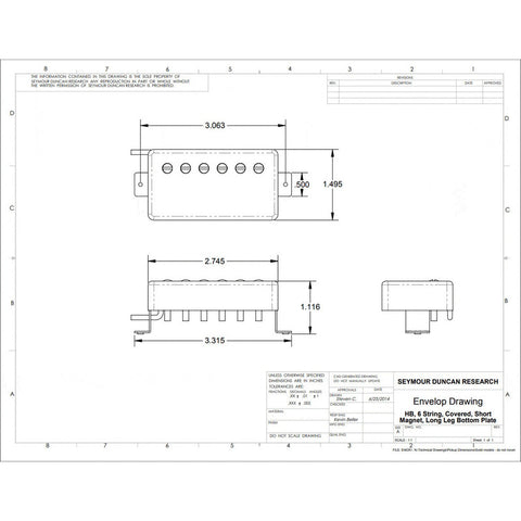 Pastilla Humbucker Seymour Duncan Aph-2n Slash Alnc Ii