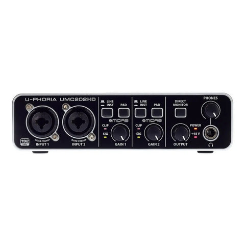 Pack P/grabación C/interfaz Behringer U-phoria Studio Pro Negro