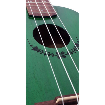 Ukelele Soprano Verde 12 Trastes La Sevillana Svuke-50s