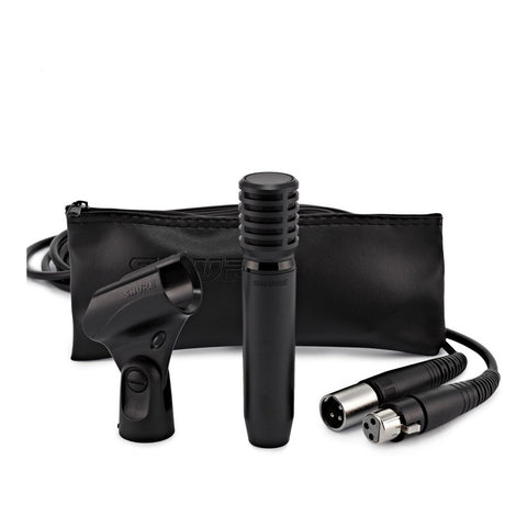 Micrófono Condensador P/instrumento Original Shure Pga81 Xlr Negro