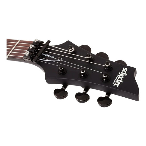 Guitarra Eléctrica Schecter Damien-6 Fr Negro Satinado Diestro Satin Black Palo De Rosa