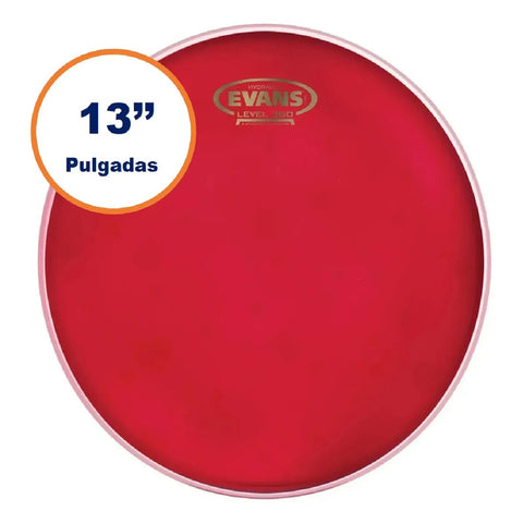 Parche Tom Golpe Hidraulico 13 PuLG Evans Tt13hr Rojo