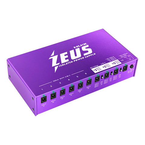 Fuente De Alimentación Aislada Para Guitarra Nux Zeus