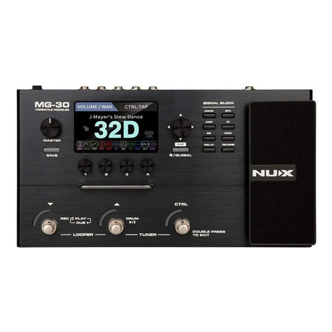 Pedal De Efecto Nux Versatile Modeler Mg-30 Negro