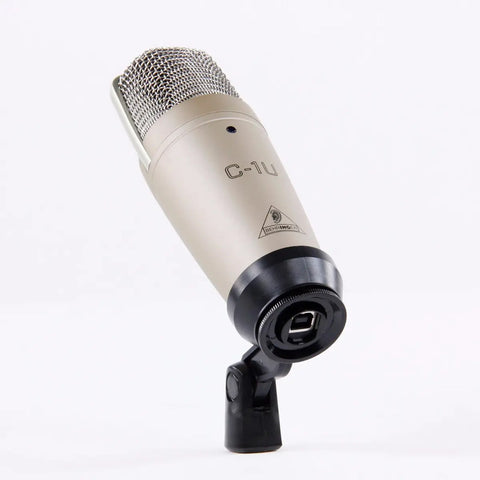 Behringer C-1u Microfono Condensador Usb De Estudio Color Arena Dorado
