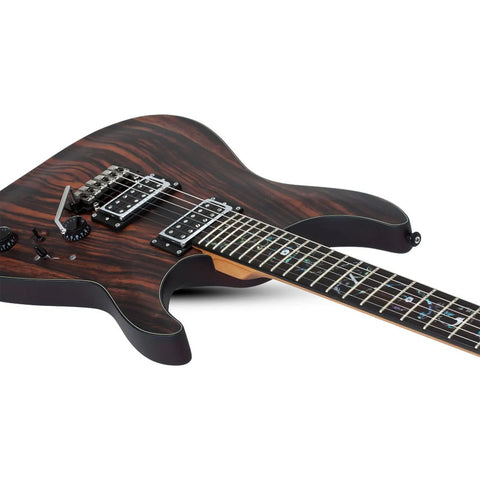 Guitarra Electrica Schecter C-1 Exotic Trem Ebony Diestro Black Cherry Palo De Rosa