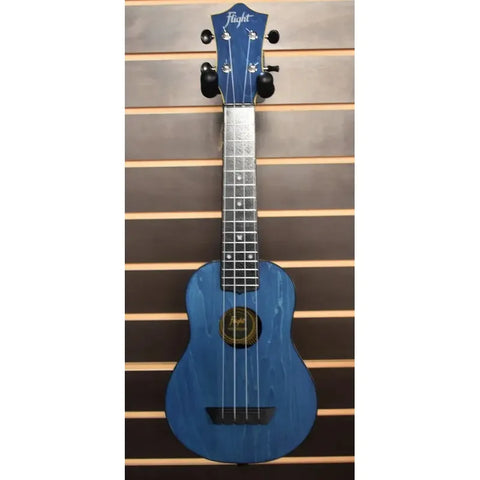 Ukelele Soprano Travel Azul Con Funda Flight Tus35 Blu  Azul