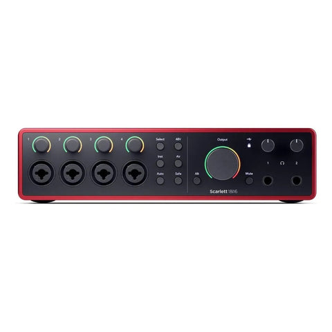 Interfaz De Audio Usb De Escritorio Scarlett 18i16 Focusrite Color Rojo