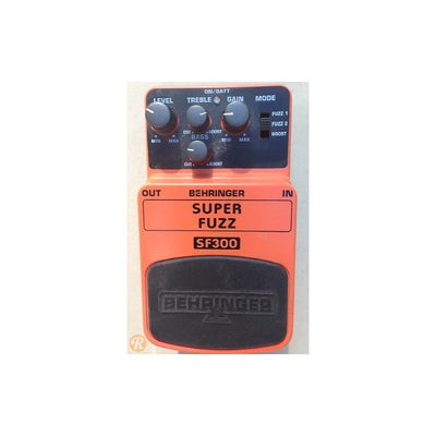 Behringer Sf-300 Pedal Super Fuzz Color Naranja Para Instrumento