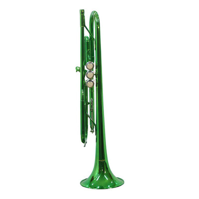 Trompeta Bb Verde Tono Sib Con Estuche Cyruswinds 6418grcw