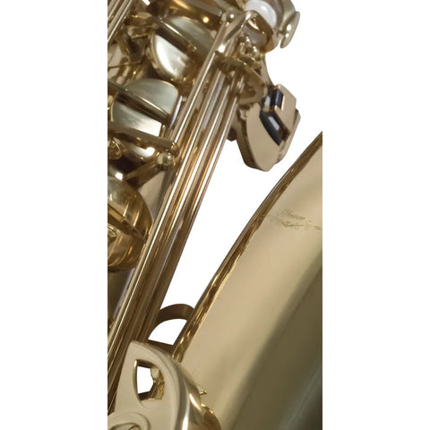 Saxofón Tenor Wesner Sst1000-g Laqueado Dorado Bb Llave F Estuche