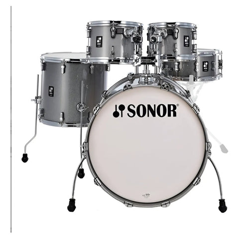 Bateria Sonor S/stands Serie Aq2 Bombo 14 Martini Set Tqz Cuarzo Titanio