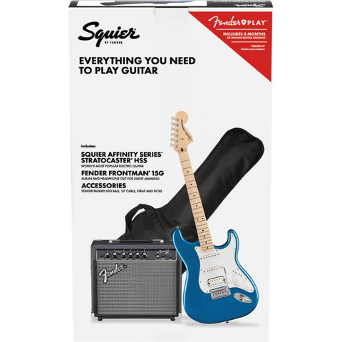 Fender Paquete Guitarra Eléctrica Affinity Stratocaster Hss Mn Lpb