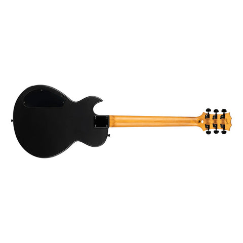 Guitarra Tipo Les Paul Spira Guitars L-400 Satin Black Diestro Negro Ébano