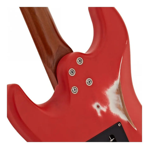 Guitarra Eléctrica 6 Cuerdas Red Jet Guitars Js850 Diestro Rojo Maple