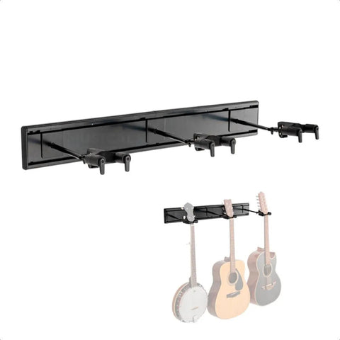 Soporte Gsp403sb Hercules Triple Wall Rack Para Guitarra Negro
