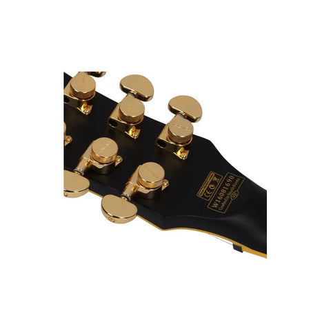 Schecter Solo-ii Custom Guitarra Eléctrica Negro Satinado Orientación De La Mano Diestro