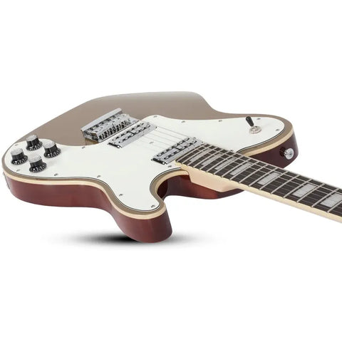 Guitarra Electrica Solida Gold Top Schecter Pt Fastback Gli Diestro Gold Top Ébano
