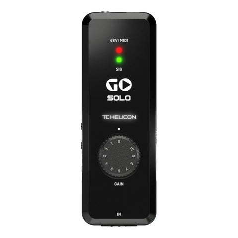 Interfaz De Audio/midi De Un Canal Tc Helicon Go Solo Negro