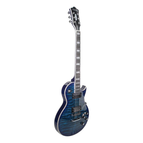 Guitarra Electrica Mars  Mod. Lp Custom Azul Les Paul Diestro Azul