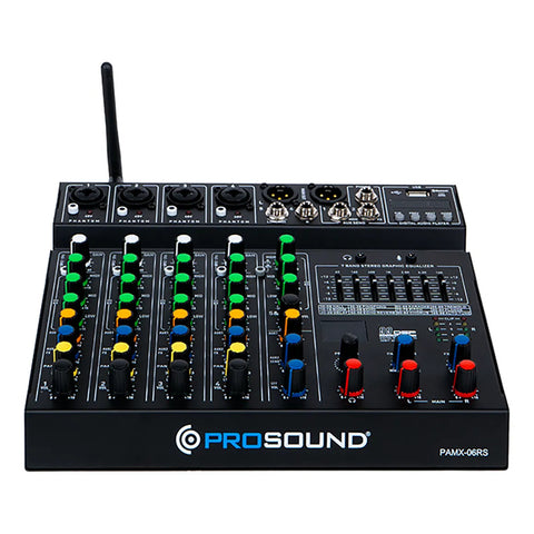 Mezcladora 6 Canales Con Efectos Prosound Pamx-06rs