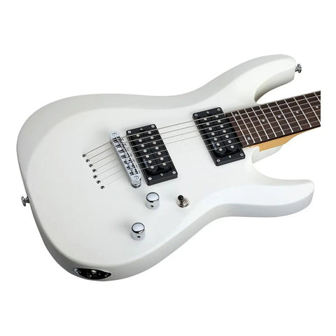 Schecter Guitarra Eléctrica C-7 Deluxe Satin White Color Blanco Palo De Rosa