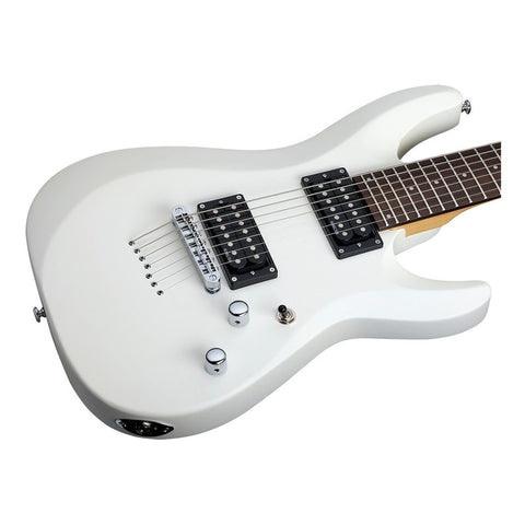 Schecter Guitarra Eléctrica C-7 Deluxe Satin White Color Blanco