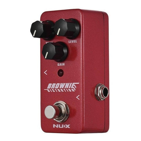 Nux Nds-2 Brownie Pedal Distorsion Britanica Guitarra Elec Color Rojo