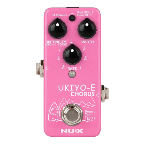 Mini Pedal Chorus Para Guitarra Nux Nch-4 Ukiyo-e Chorus Rosa
