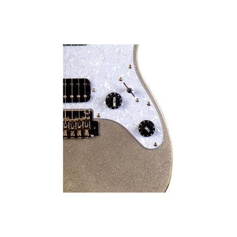 Guitarra Eléctrica Jet Guitars Js500 Plateado Sparkle Orientación De La Mano Diestro