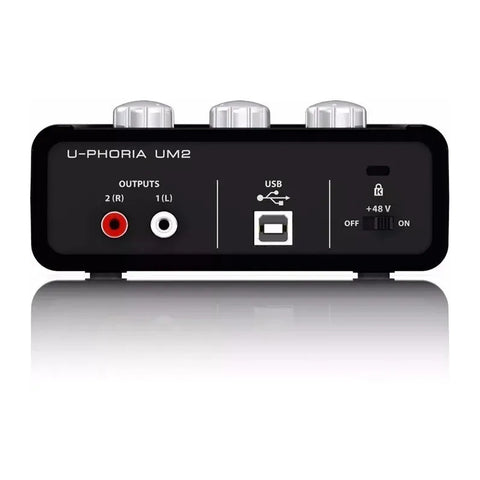 Behringer U-phoria Um-2 Interfaz De Audio Usb Envío Gratis Color Negro