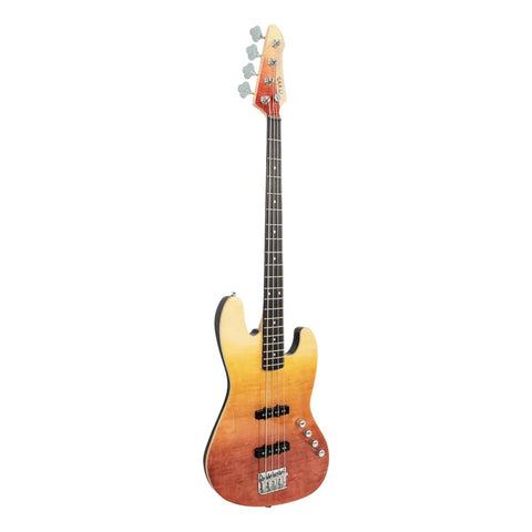 Mars Deluxe Bajo Activo Mars Eléctrico Mod. Jb-4 Deluxe Red Diestro Red