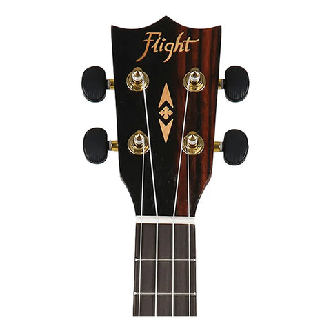Ukelele Electroacústico Concierto Flight Duc460 Eq Amara Color Madera Con Negro