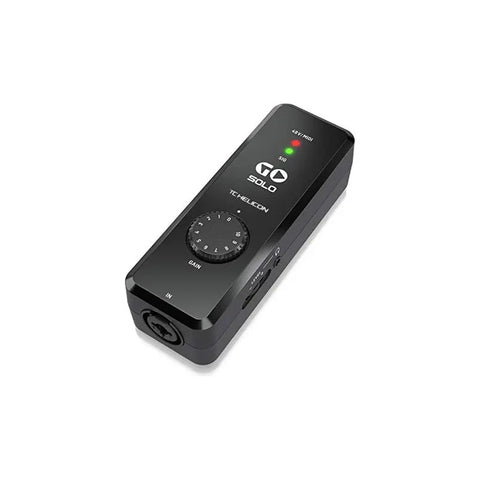 Interfaz De Audio Midi Tc Helicon Go Solo Compatible Con Dispositivos