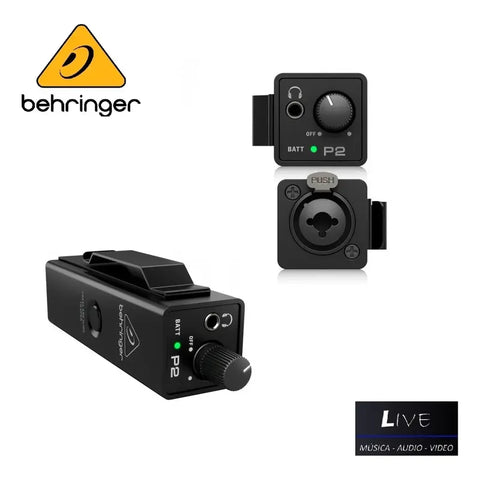 Behringer P2 Amplificador Para Audífonos Monitor Personal Color Negro